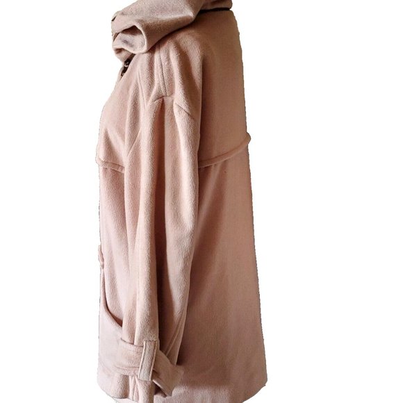 Cynthia Steffe Beige/Tan Wool Hooded Peacoat S - Picture 4 of 13